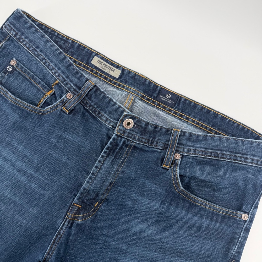AG Adriano Goldschmied‎ The Protege Jeans Mens 38x34 Blue Straight Leg Stretch